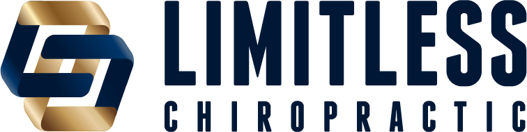 Official Limitless Chiropractic logo, featuring interconnected gold and blue C-shapes, representing your trusted chiropractor in Alliance and North Fort Worth.